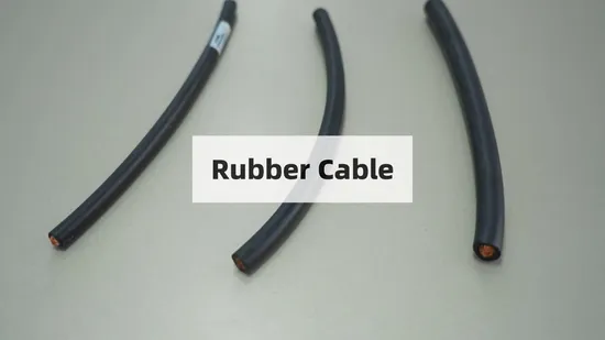 Cable de soldadura AWG 12 14 1/0 2/0 3/0 Cable flexible para máquina de soldar Cable de soldadura de goma