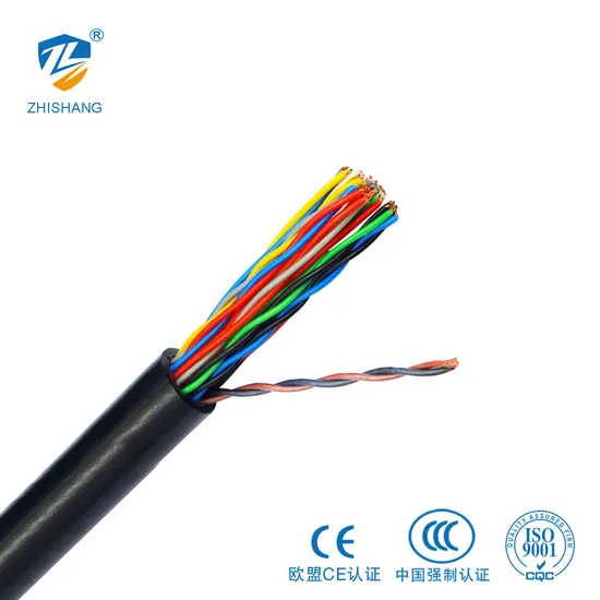 Cable de telecomunicaciones de datos Hya de 10 pares/100 pares Cable telefónico subterráneo